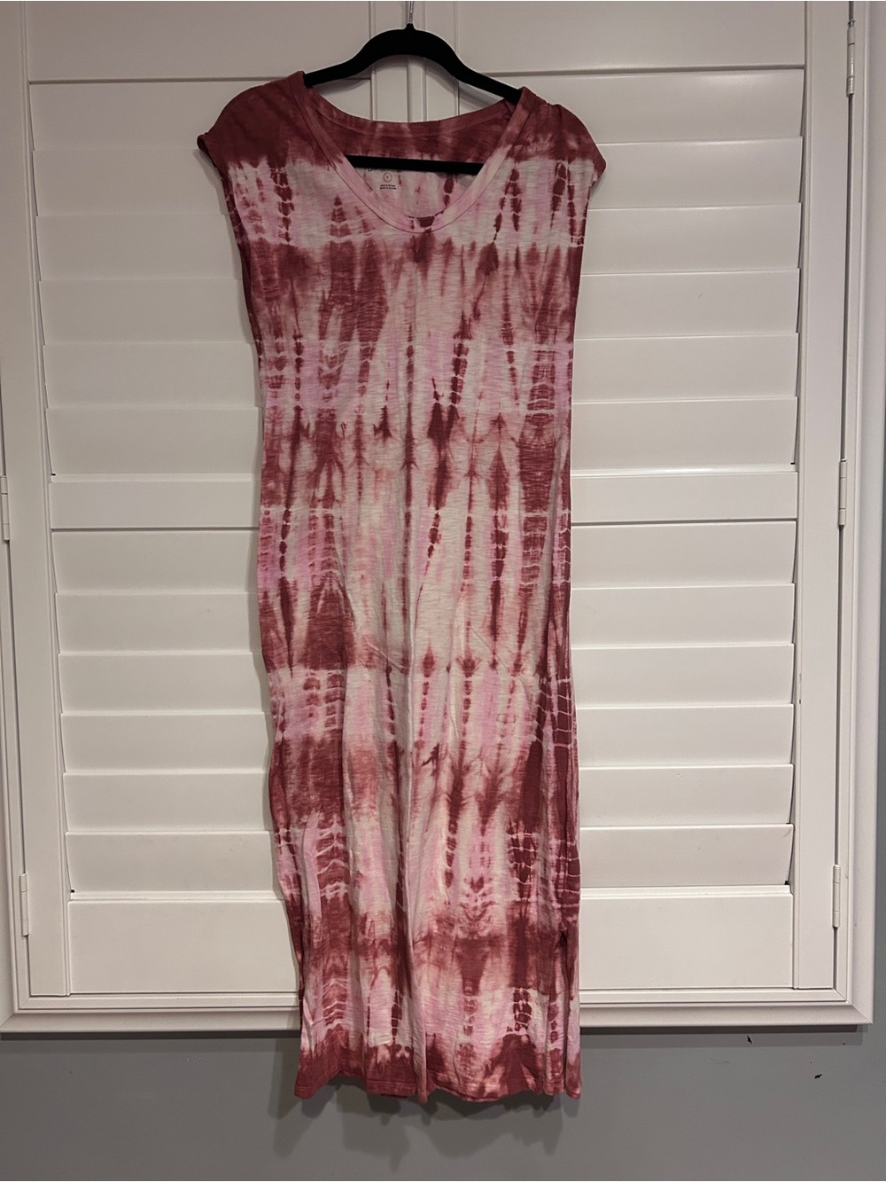 Universal Thread Knit Tie Dye Sleeveless Dress Purple Rust Multi Size Small